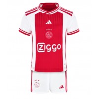 Camiseta Ajax Primera Equipación Replica 2023-24 para niños mangas cortas (+ Pantalones cortos)